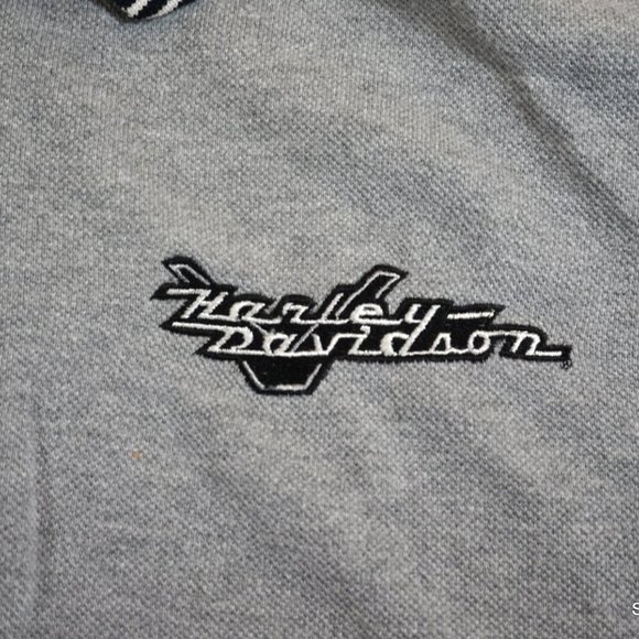 Harley-Davidson Crystal River, FL Embroidered Logo Polo Shirt Men's Large - Picture 4 of 9